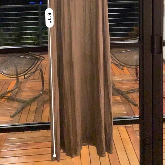 Long simple grey dress - Picture 2 of 2